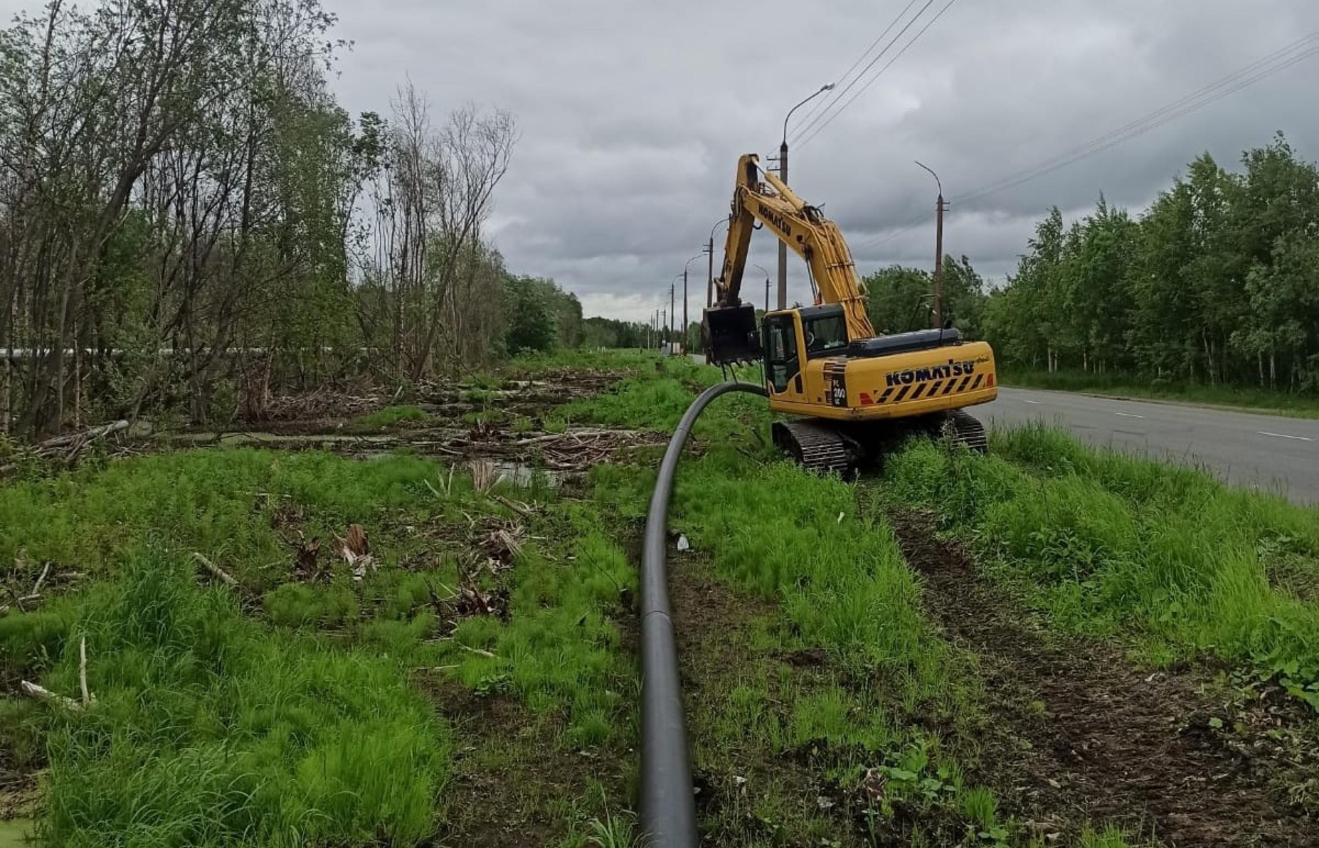 Водоотведение поселка порта Экономия в Архангельске восстановлено